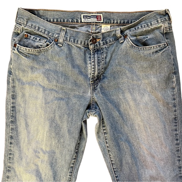 Old Navy Ultra Low Waist Boot Cut Blue Jeans - Picture 2 of 5